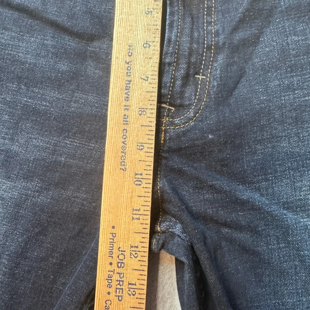Lee Jeans Mens 38x30 Blue Crafted by Lee Straight Leg Stretch Dark Wash Denim